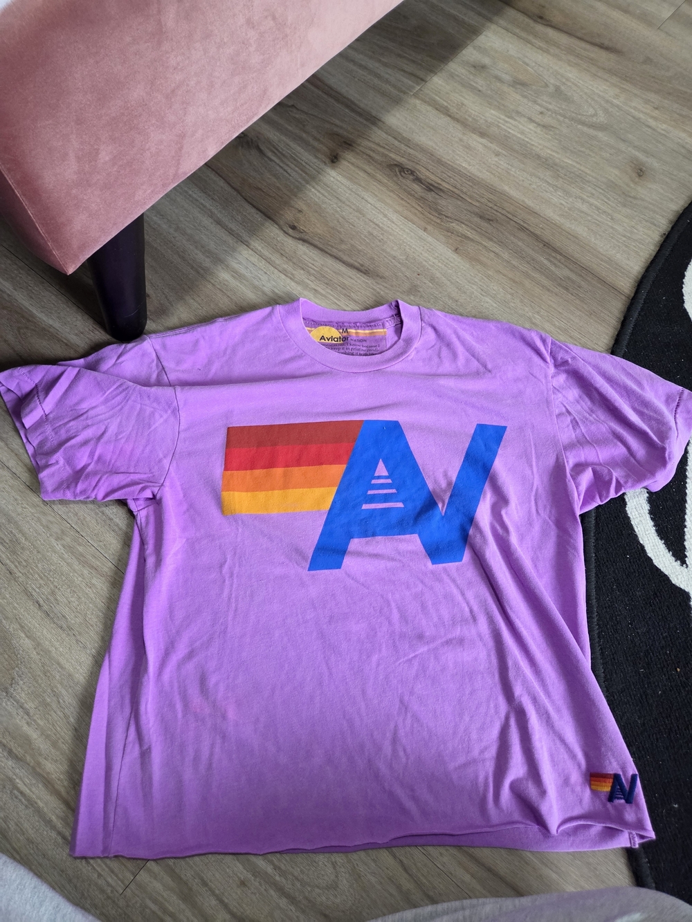 Aviator Nation Lavender Logo Tee